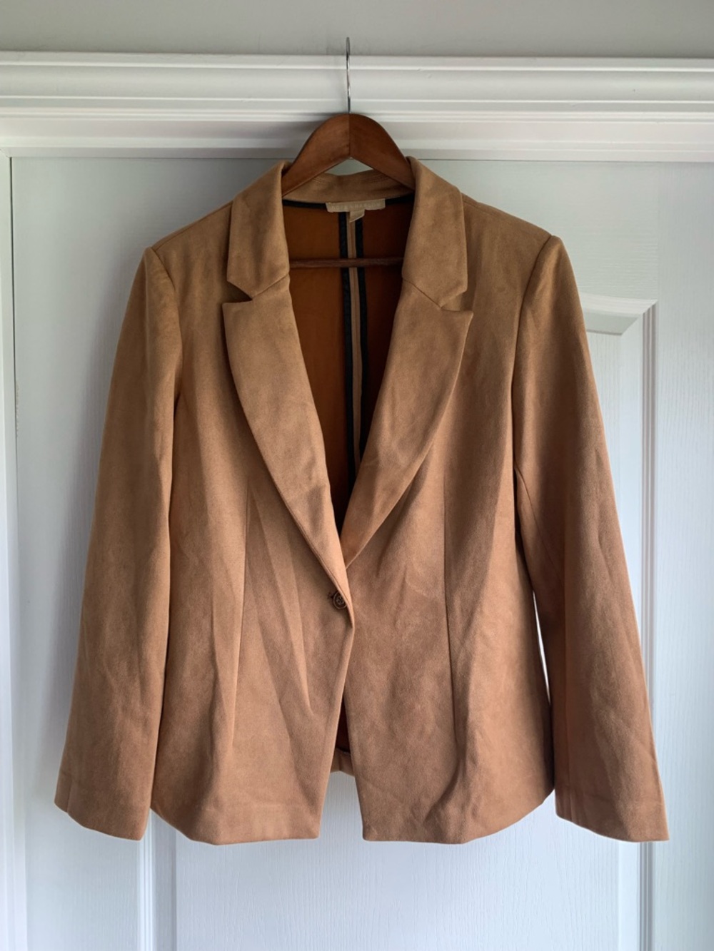 Hope & Harlow Women's Camel Blazer Jacket